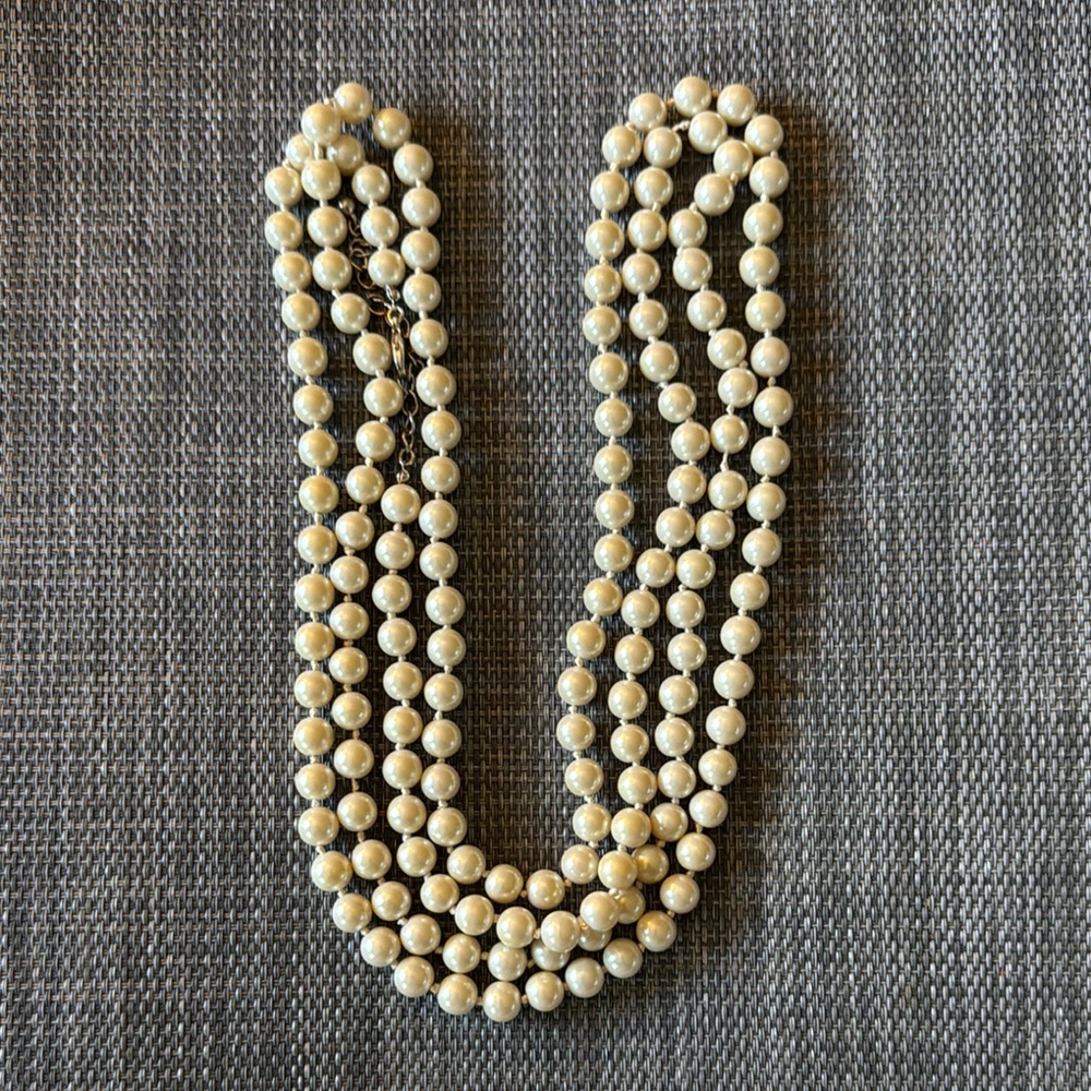 70” Cream Pearl Necklace